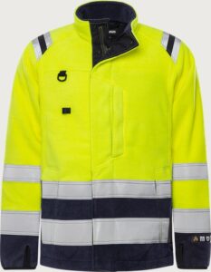 Fristads Flamestat Fleecejacka 4063 ATF, klass 3 – Varsel Gul/Marinblå (171)