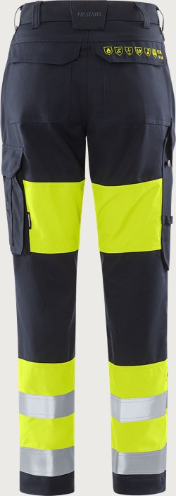 Fristads Flamestat Byxa 2776 ATHS klass 1, dam – Varsel Gul/Marinblå (171)