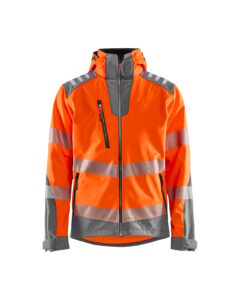 Blåkläder 4491-2513 Softshelljacka varsel – Varselorange/Mellangrå