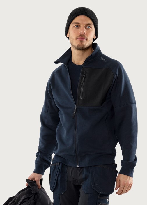 Fristads Sweatshirt-jacka 7830 GKI – Mörk marinblå (544)