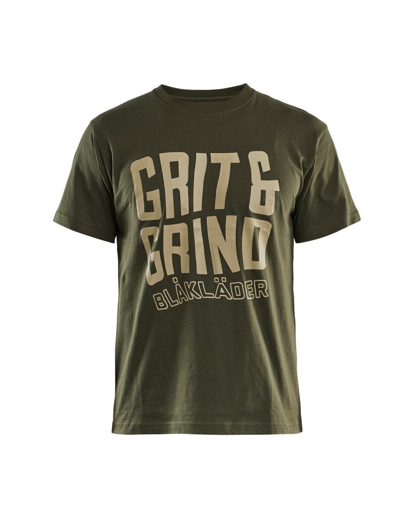 Blåkläder 9421-1042 T-shirt Grit and Grind – Skogsgrön