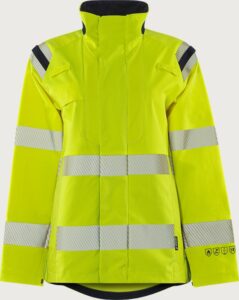 Fristads Flamestat Green stretchjacka 4941 GFS klass 3, dam – Varsel Gul/Marinblå (171)