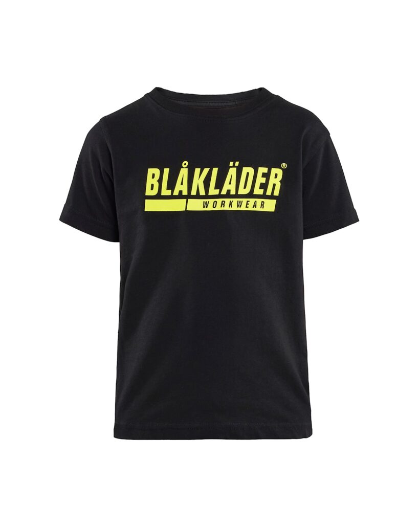 Blåkläder 5200-1042 T-shirt barn – Svart/Varselgul