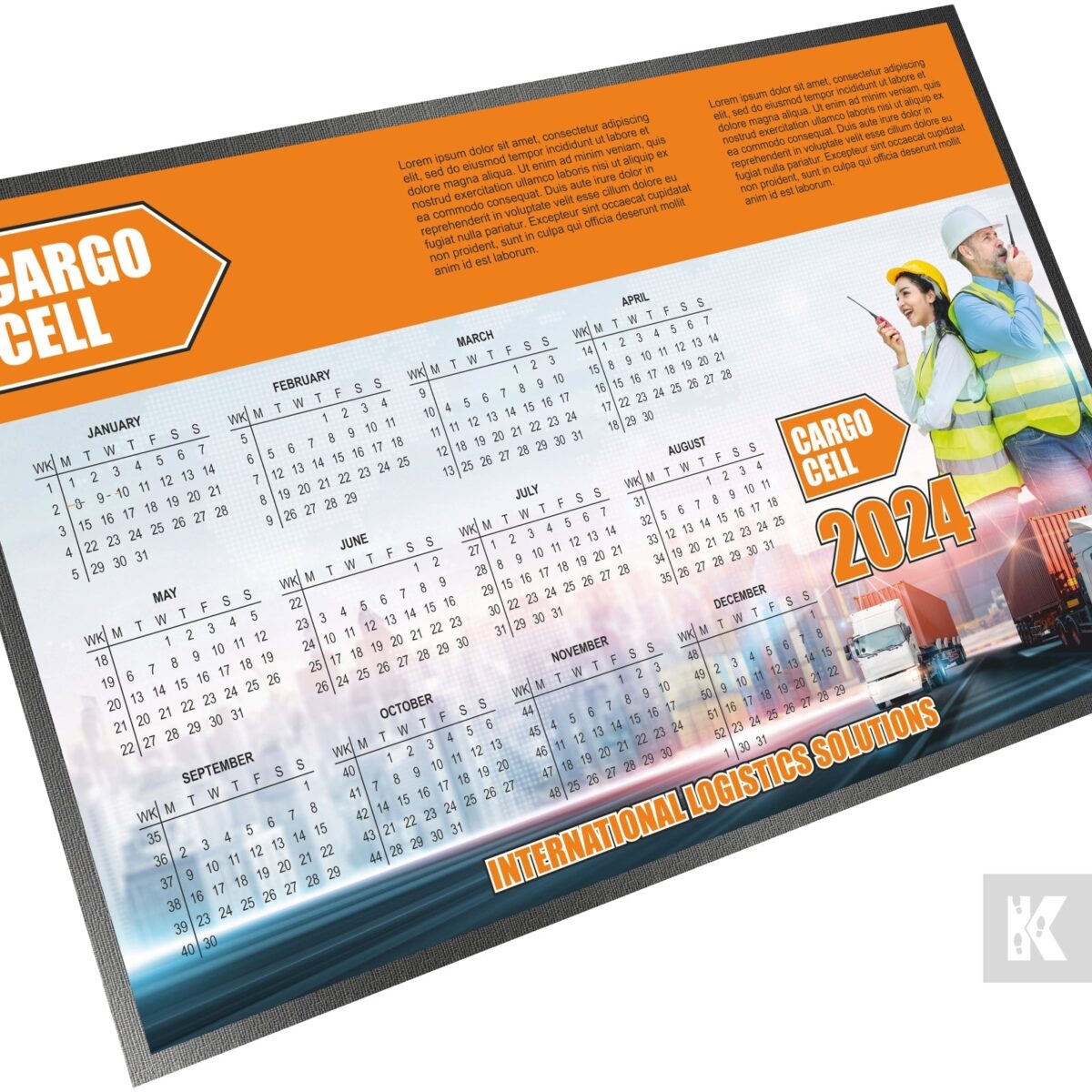 Subli-Mat Planner – Skrivbordsunderlägg med tryck