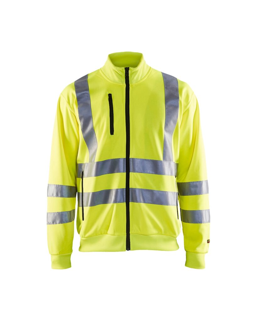 Blåkläder 3358-1974 Varseltröja full zip – Varselgul