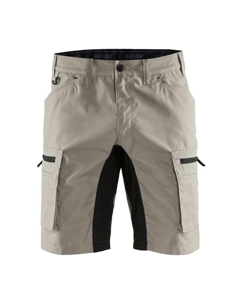 Blåkläder 1449-1845 Serviceshorts Stretch – Stone/Svart
