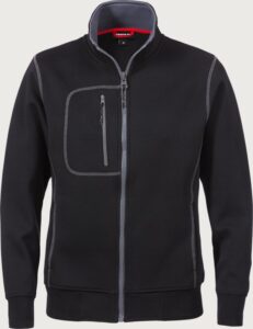 Fristads Acode sweatshirt-jacka 1748 DF, dam – Svart (940)