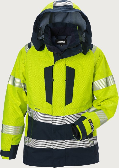 Fristads Flamestat GORE-TEX PYRAD® skaljacka 4195 GXE klass 3, dam – Varsel Gul/Marinblå (171)