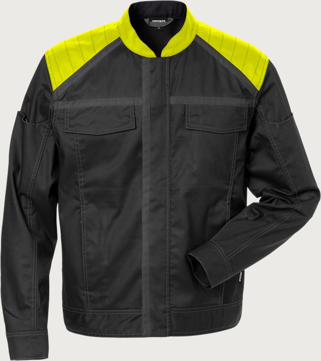 Fristads Jacka 4555 STFP – Svart/Neongul (982)