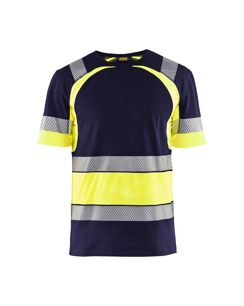 Blåkläder 3421-1030 Varsel-T-Shirt – Marinblå/Varselgul