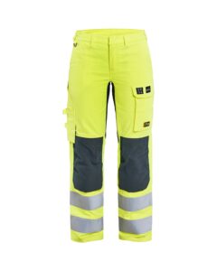 Blåkläder 7191-1512 Byxa Multinorm Inherent Stretch Dam – Varselgul/Marinblå