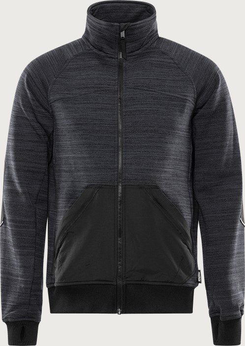Fristads Sweatshirt-jacka 7052 SMP – Grå/Svart (896)