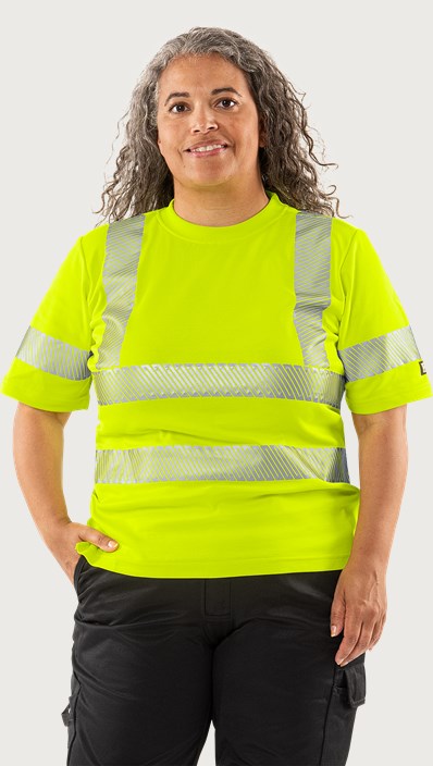 Fristads Varsel T-shirt 7458 THV klass 2, dam – Varsel Gul (130)