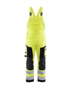 Blåkläder 2608-1514 Hängselbyxa Multinorm – Varselgul/Marinblå