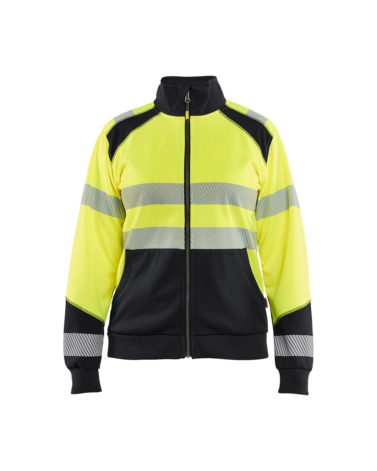 Blåkläder 3508-2528 Varseltröja med Dragkedja Dam – Varselgul/Svart