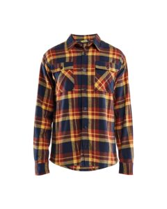Blåkläder 3288-1168 Flanellskjorta – Bränd Röd/Mörk Marinblå
