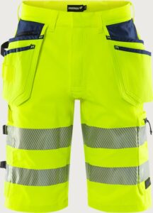 Fristads Varsel Green hantverkarshorts stretch 2646 GSTP, klass 2 – Varsel Gul/Marinblå (171)