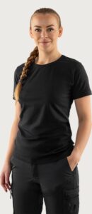 Fristads Acode heavy T-shirt stretch 1926 ELA, dam – Svart (940)