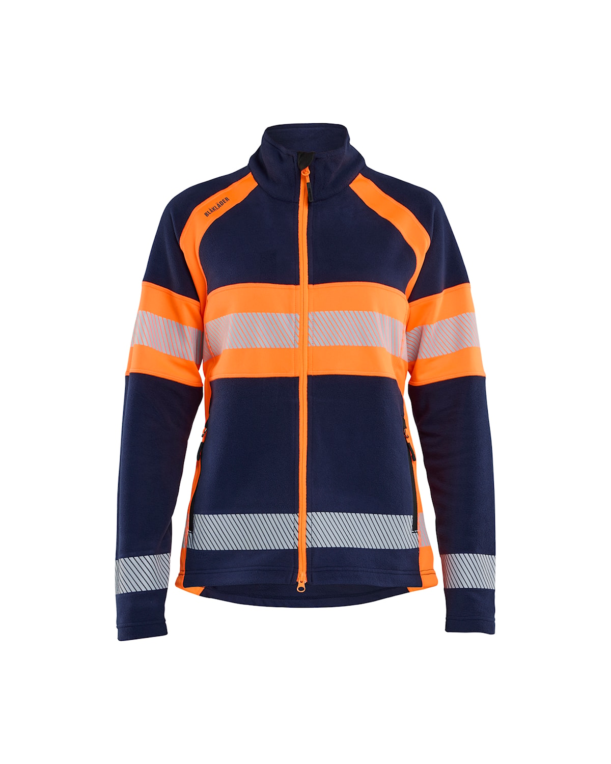 Blåkläder 4718-1010 Microfleecejacka Dam – Marinblå/Varselorange