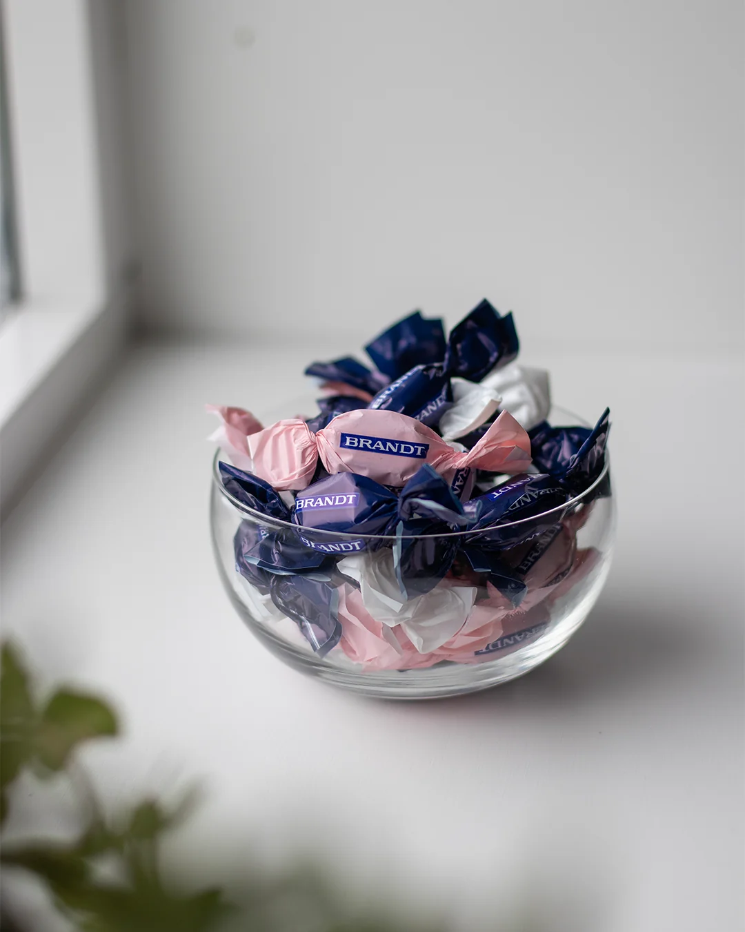karameller med egen design av pappret