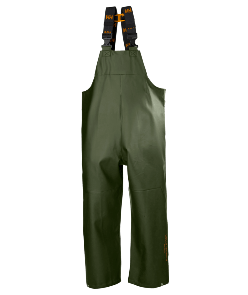 Helly Hansen 70582 Gale vattäta regnbyxor med hängslen – Army Green (480)