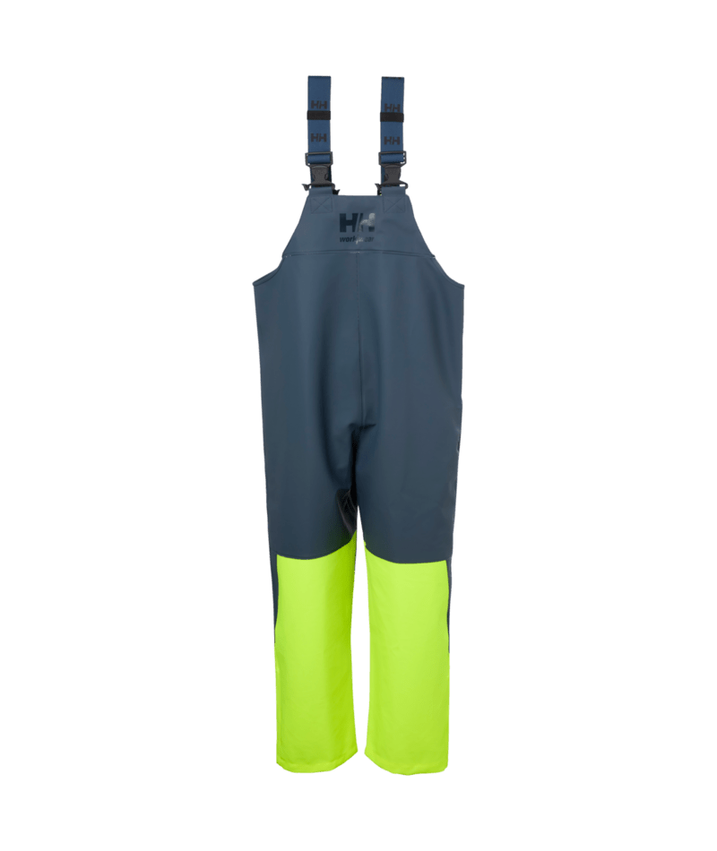 Helly Hansen 70593 Njord Rain Bib – Yellow/Alpine Frost (365)