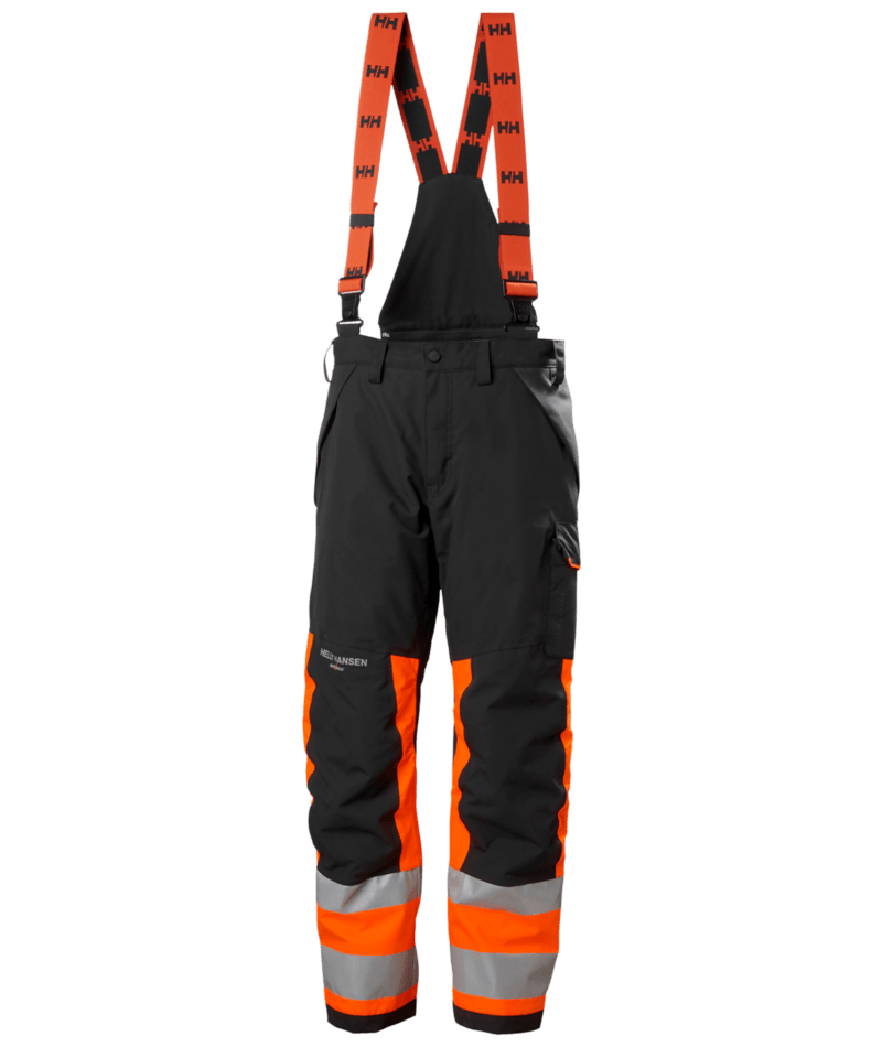Helly Hansen 71490 Alna 2.0 varsel fodrad hängselbyxa kl 1 – Orange/Ebony (269)