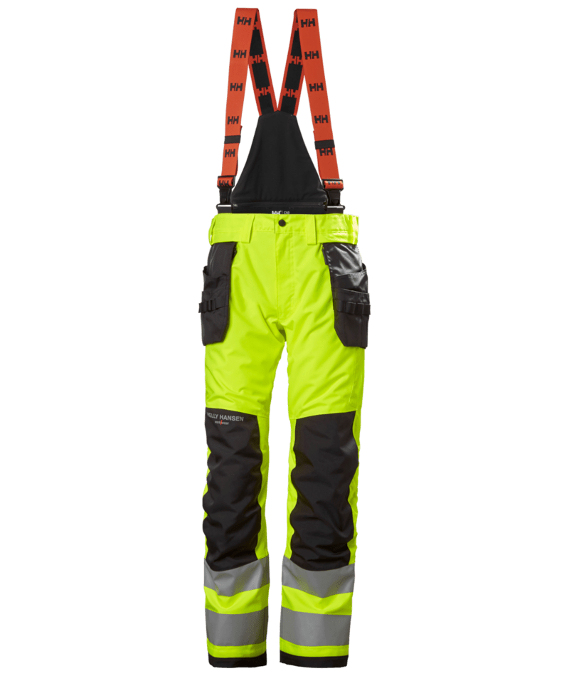 Helly Hansen 71491 Alna 2.0 varsel vinterbyxa kl 2 – Yellow/Ebony (369)