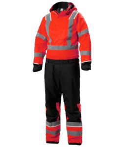 Helly Hansen 71555 UC-ME varsel vinteroverall – Hi Vis Red/Ebony (169)