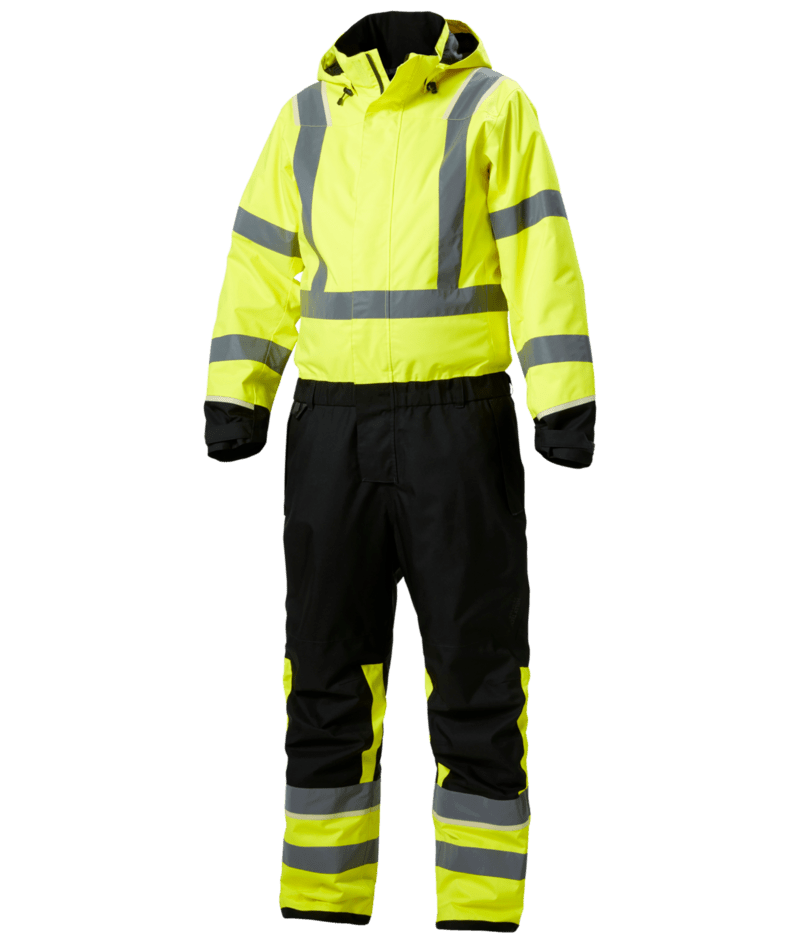 Helly Hansen 71555 UC-ME varsel vinteroverall – Hi Vis Yellow/Ebony (369)