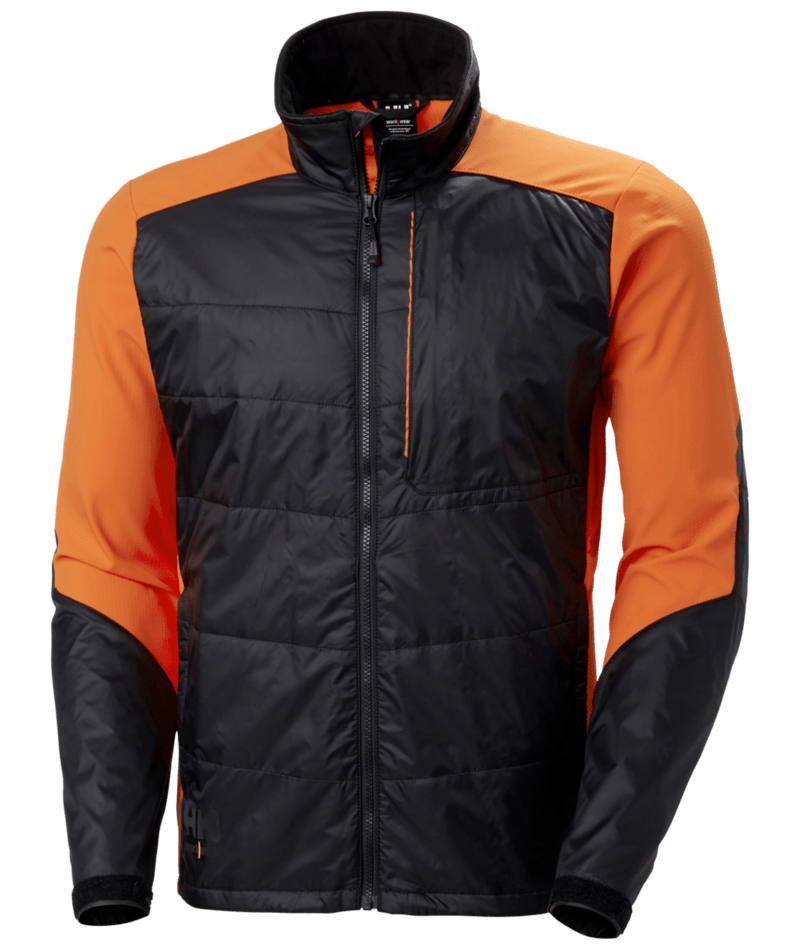 Helly Hansen 73233 Kensington insulationsjacka – Black/Dark Orange (992)