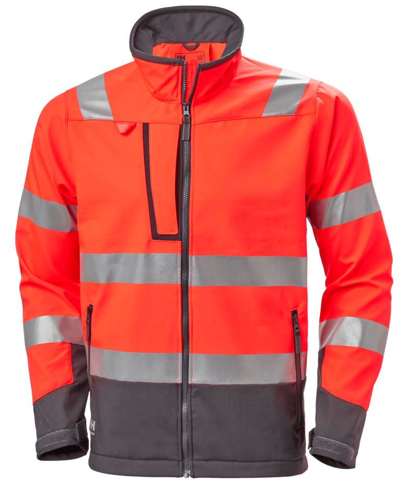 Helly Hansen 74095 Alna 2.0 varsel softshelljacka – Red/Ebony (169)