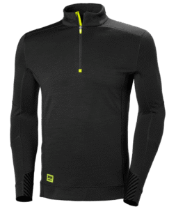 Helly Hansen 75109 LIFA underställströja halvzip – Black (990)