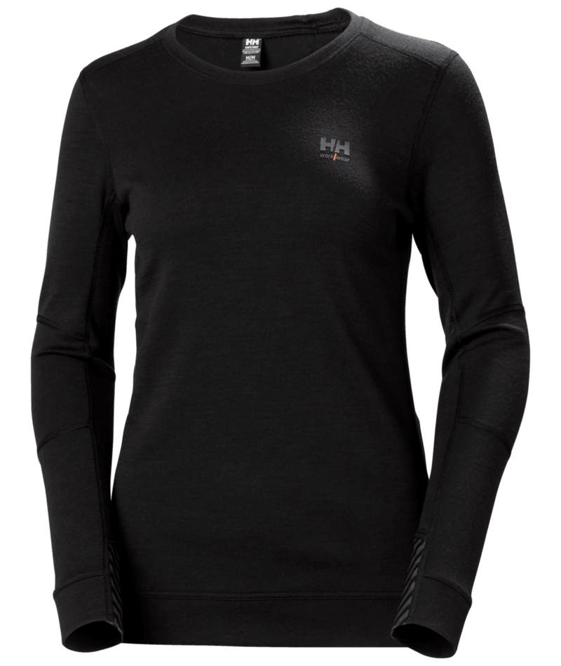 Helly Hansen 75209 Dam LIFA Merino underställströja – Black (990)