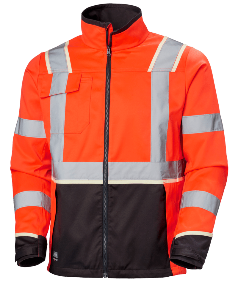 Helly Hansen 77215 UC-ME varsel jacka – Hi Vis Red/Ebony (169)