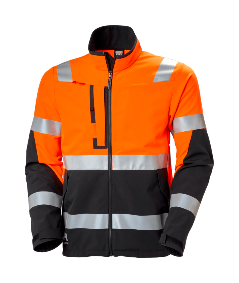 Helly Hansen 77230 Alna 4X varsel Tech jacka – Orange/Ebony (269)