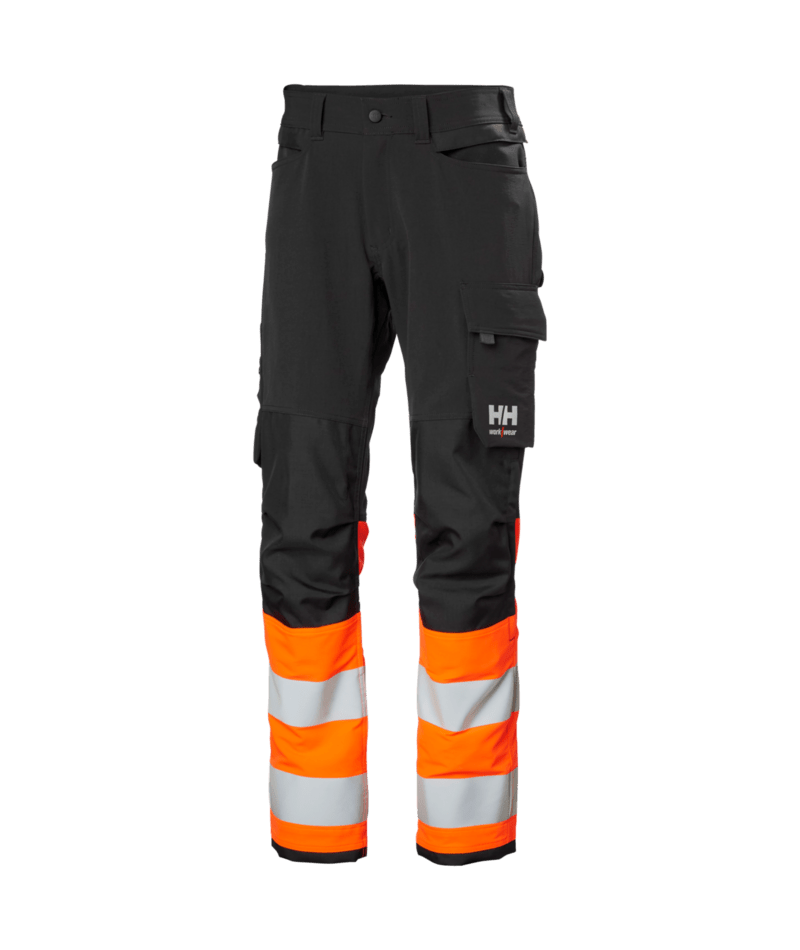 Helly Hansen 77340 Alna 4X HH Connect™ varsel byxa klass 1 – Orange/Ebony (269)