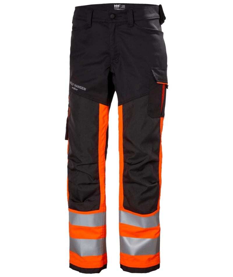 Helly Hansen 77420 Alna 2.0 varsel arbetsbyxa kl 1 – Orange/Ebony (269)