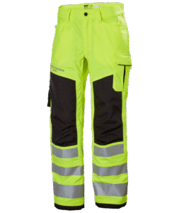 Helly Hansen 77421 Alna 2.0 varsel arbetsbyxa kl 2 – Yellow/Ebony (369)