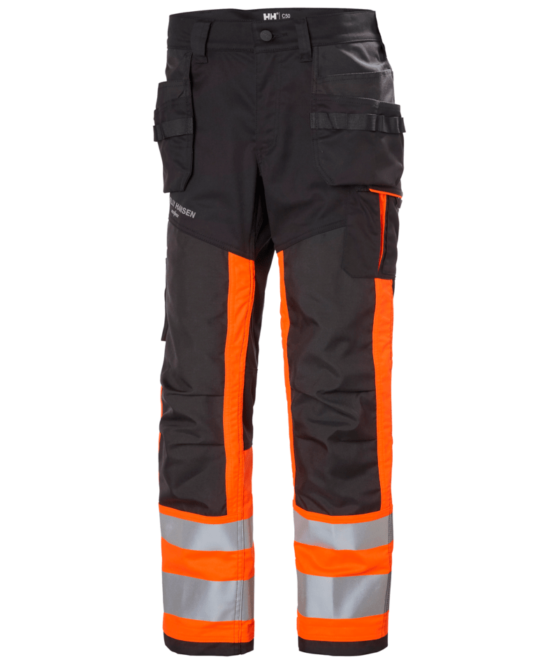Helly Hansen 77422 Alna 2.0 varsel hantverksbyxa kl 1 – Orange/Ebony (269)
