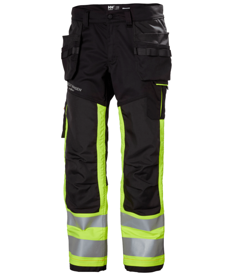 Helly Hansen 77422 Alna 2.0 varsel hantverksbyxa kl 1 – Yellow/Ebony (369)