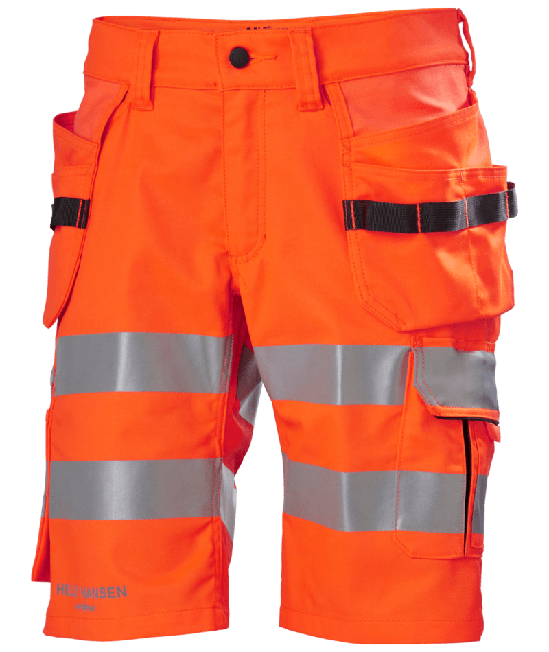 Helly Hansen 77425 Alna 2.0 varsel hantverksshorts – Orange/Ebony (269)