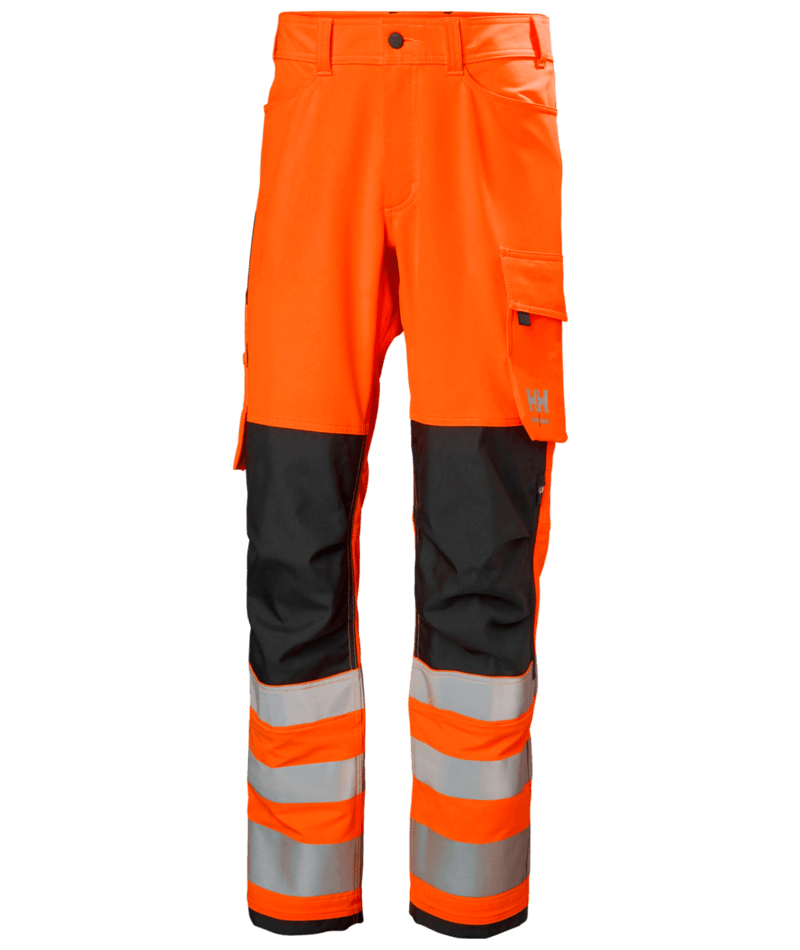 Helly Hansen 77430 Alna 4X varsel arbetsbyxa kl 2 – Orange/Ebony (269)