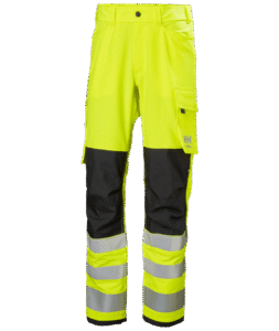 Helly Hansen 77430 Alna 4X varsel arbetsbyxa kl 2 – Yellow/Ebony (369)