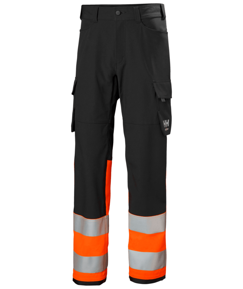 Helly Hansen 77433 Alna 4X varsel cargo byxa kl 1 – Orange/Ebony (269)