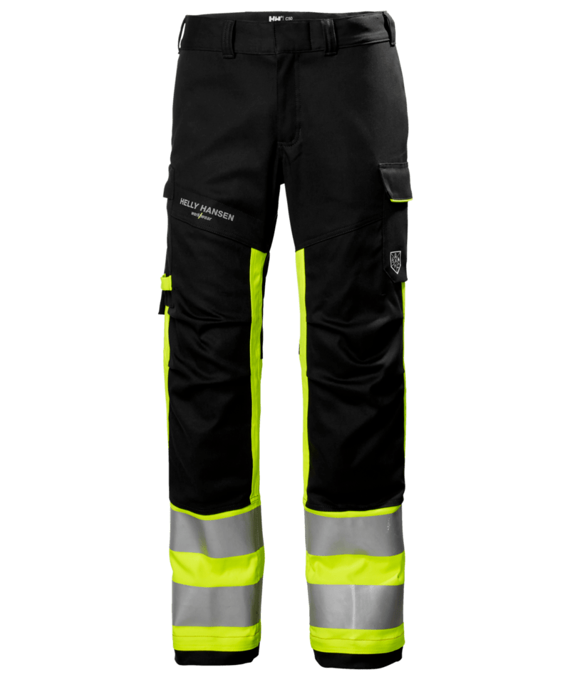 Helly Hansen 77449 Fyre multinorm arbetsbyxa kl 1 – Hi Vis Yellow/Ebony (369)