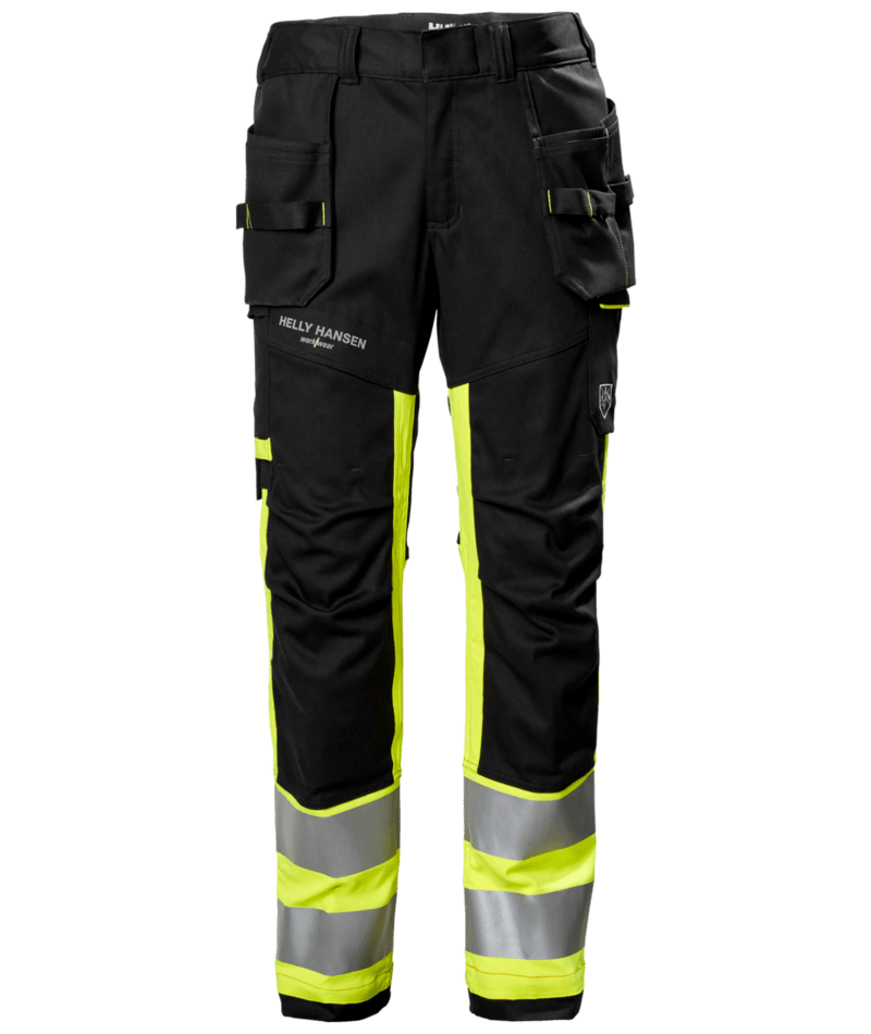 Helly Hansen 77450 Fyre multinorm hantverksbyxa kl 1 – Hi Vis Yellow/Ebony (369)