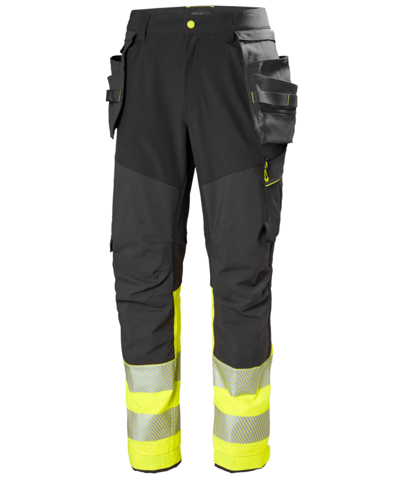 Helly Hansen 77500 ICU BRZ varsel hantverksbyxa kl 1 – Yellow/Ebony (369)