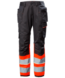 Helly Hansen 77511 UC-ME varsel hantverksbyxa kl 1 – Hi Vis Red/Ebony (169)