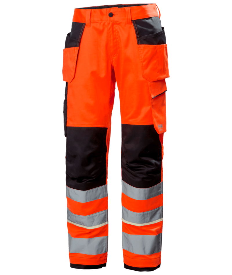 Helly Hansen 77512 UC-ME varsel hantverksbyxa kl 2 – Hi Vis Red/Ebony (169)